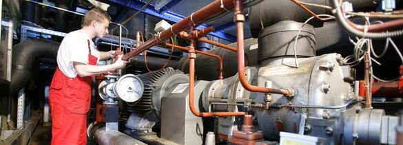 conducting routine chiller maintenance